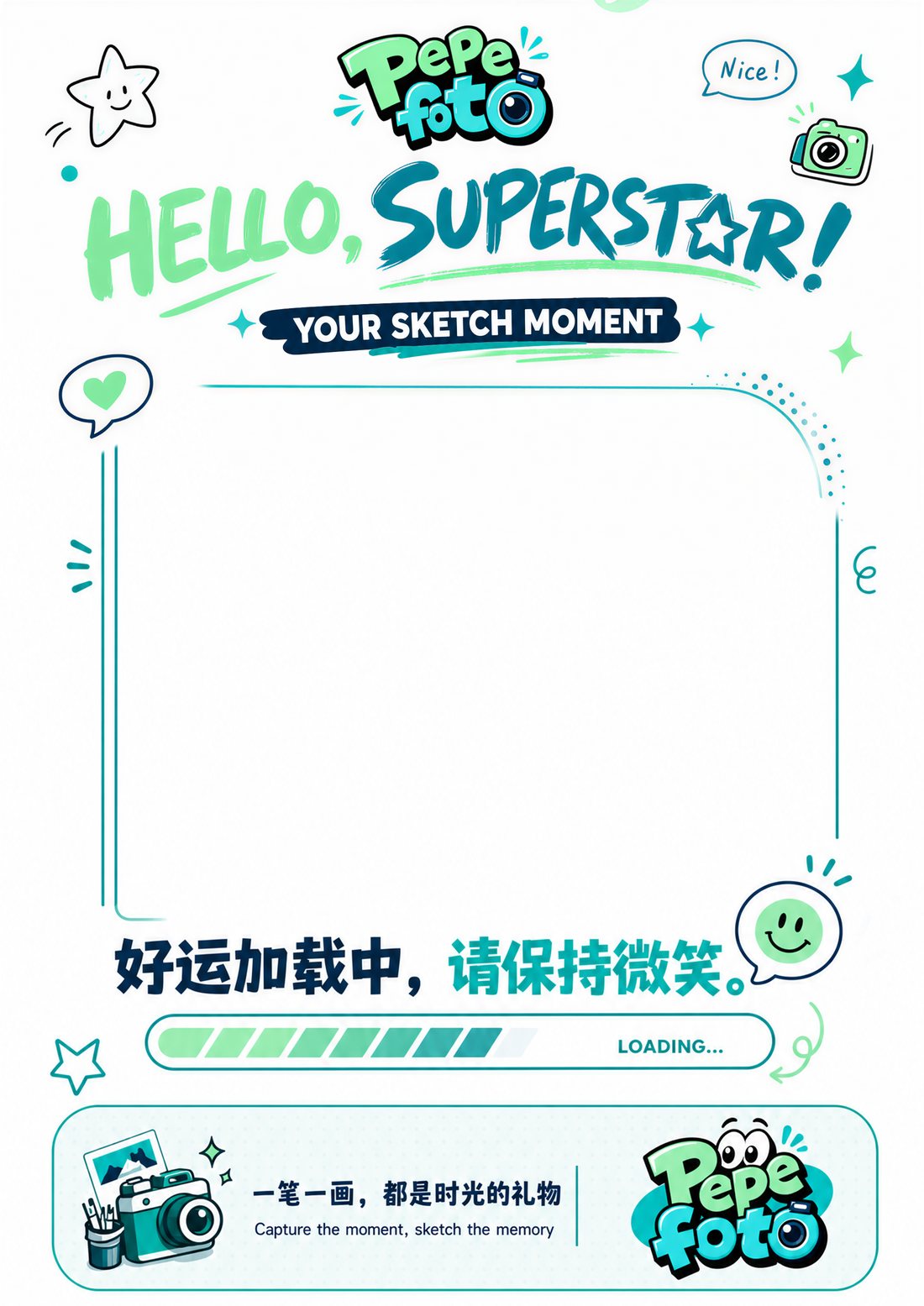 A4 竖版品牌卡纸设计示例 / A4 portrait branded card