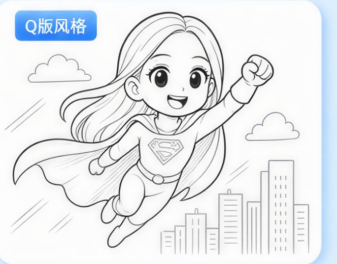 Q版风格 / Chibi style